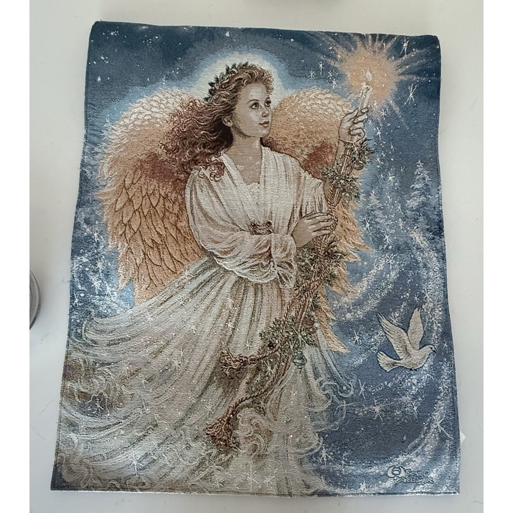 Stardust Angel Fiber Optic Wall Hanging w/ Music Dona Gelsinger 26x36 NO BAR